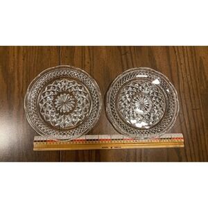 Vintage glass plates